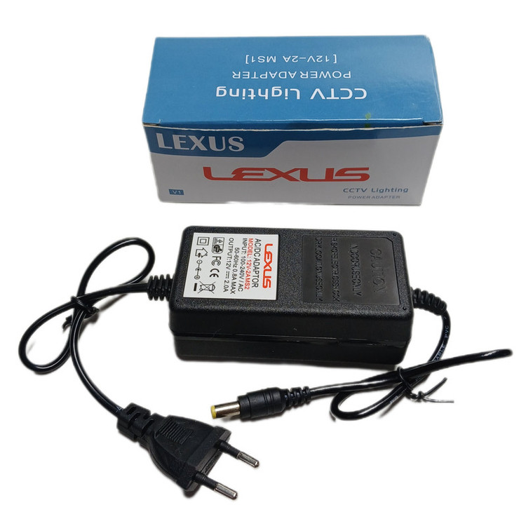 آداپتور ۲ آمپر لکسوس (Lexus) مخصوص دوربین مداربسته | خروجی ۱۲ ولت پایدار